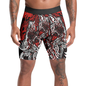 Geri & Freki Blood Tattoo Viking Compression Shorts