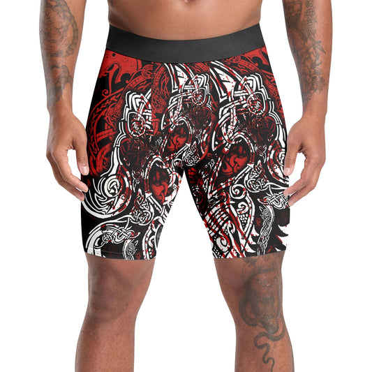 Geri & Freki Blood Tattoo Viking Compression Shorts