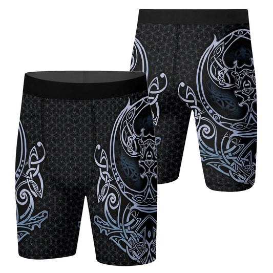 Geri & Freki Tattoo Viking Compression Shorts