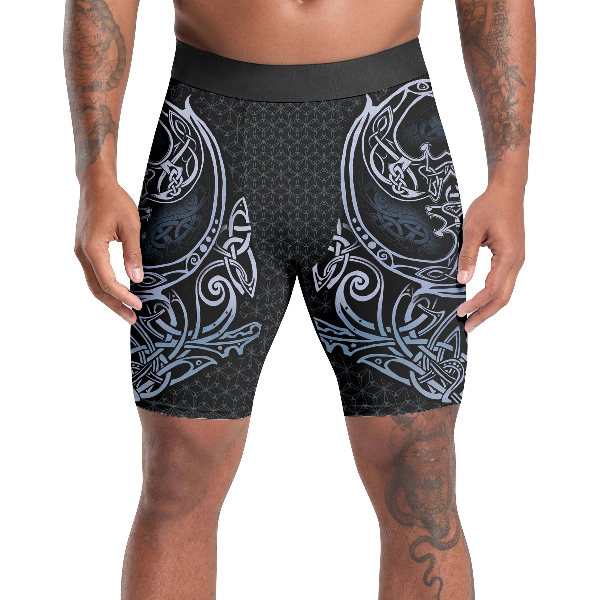 Geri & Freki Tattoo Viking Compression Shorts