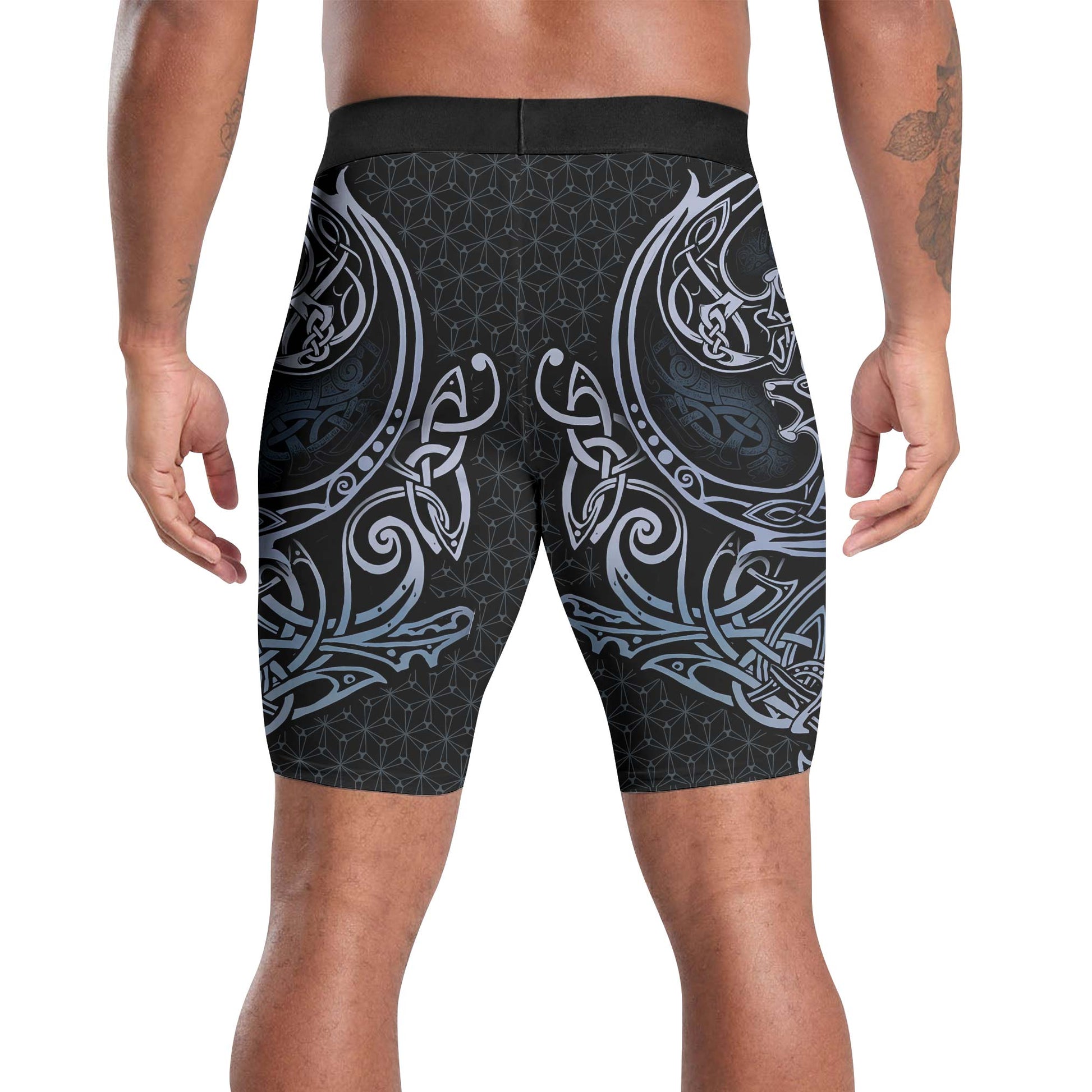 Geri & Freki Tattoo Viking Compression Shorts