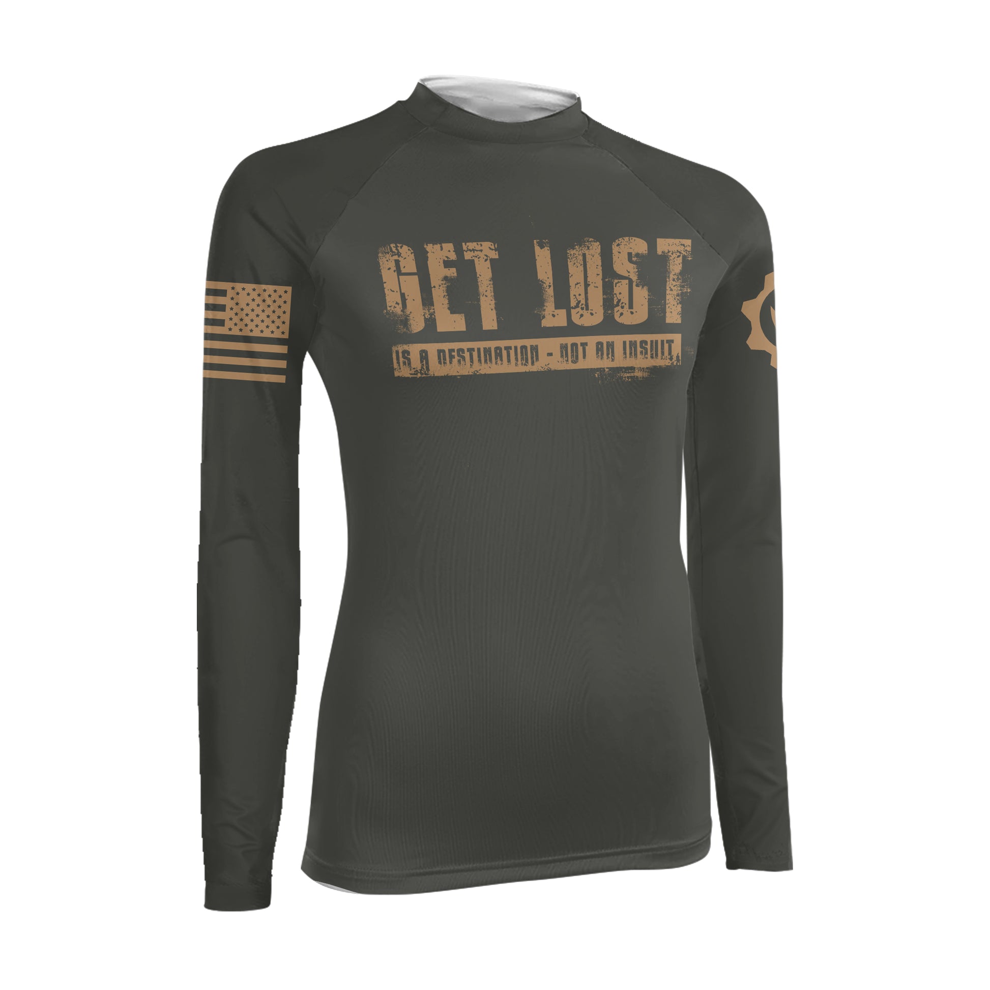 Get Lost Is A Destination Women's Long Sleeve Rash Guard