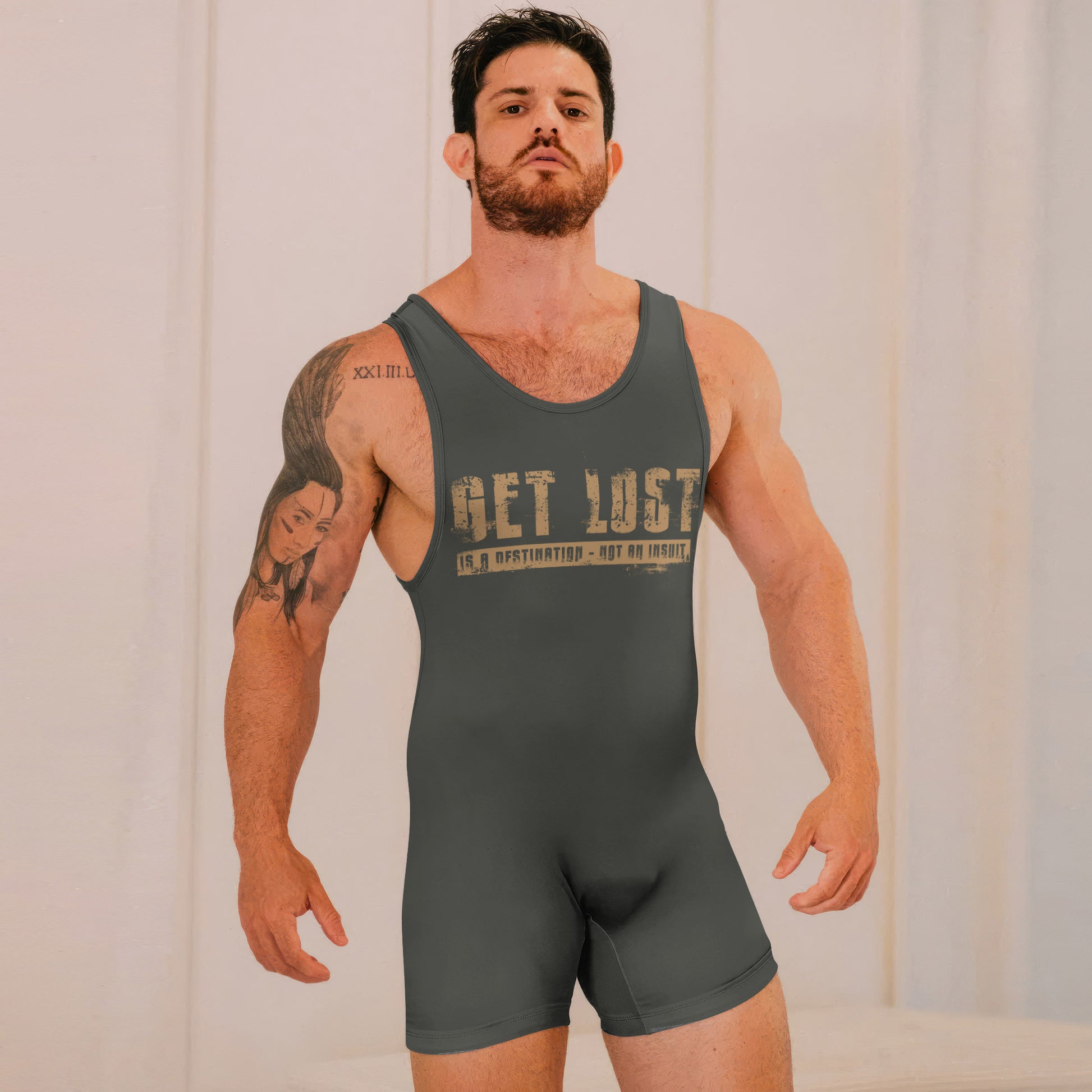 Get Lost Is A Destination Wrestling Singlets