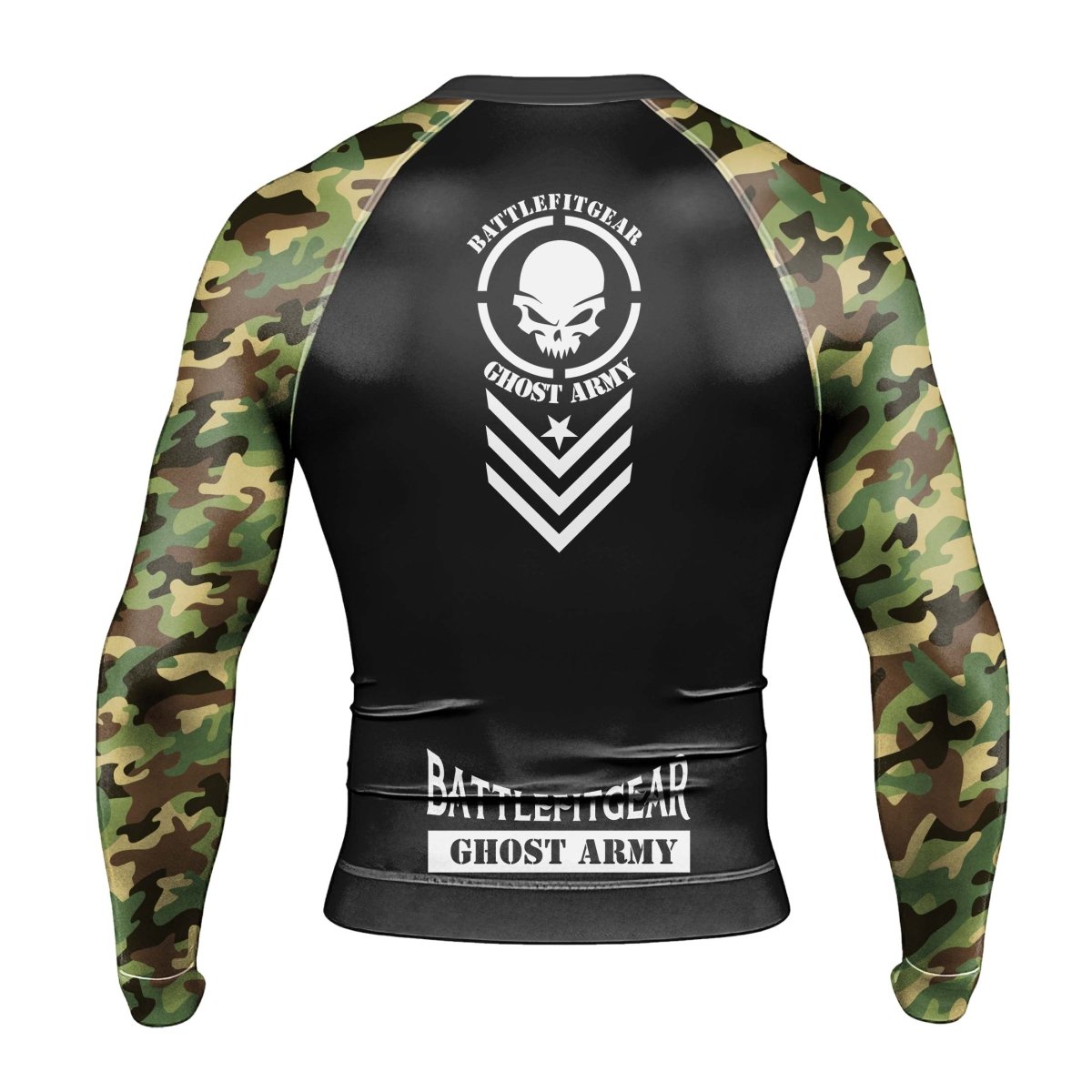 Ghost Army Men's Long Sleeve Rash Guard - BattleFitGear