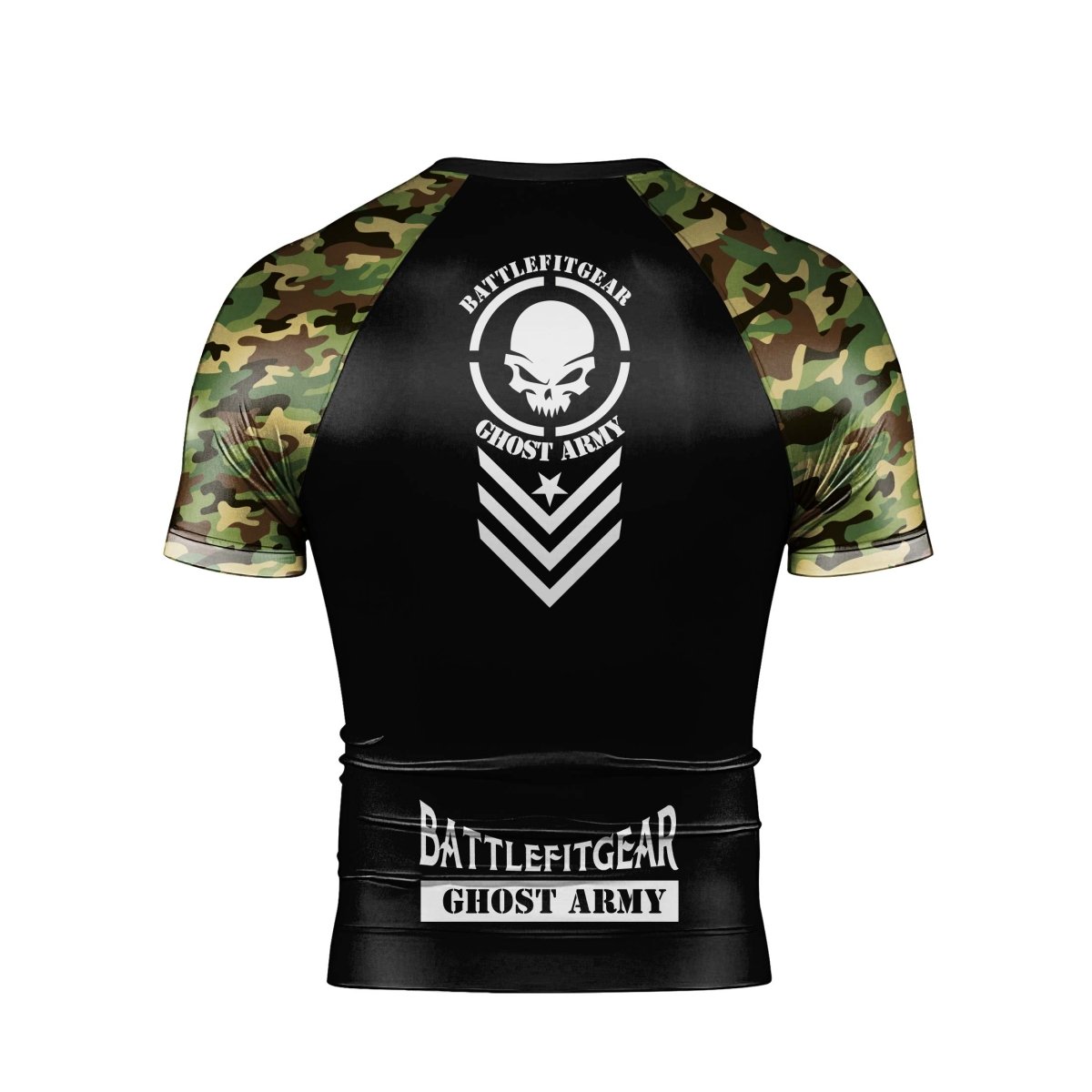 Ghost Army Men's Short Sleeve Rash Guard - BattleFitGear