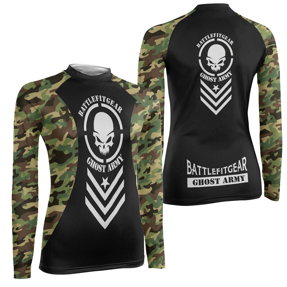 Ghost Army Women's Long Sleeve Rash Guard - BattleFitGear