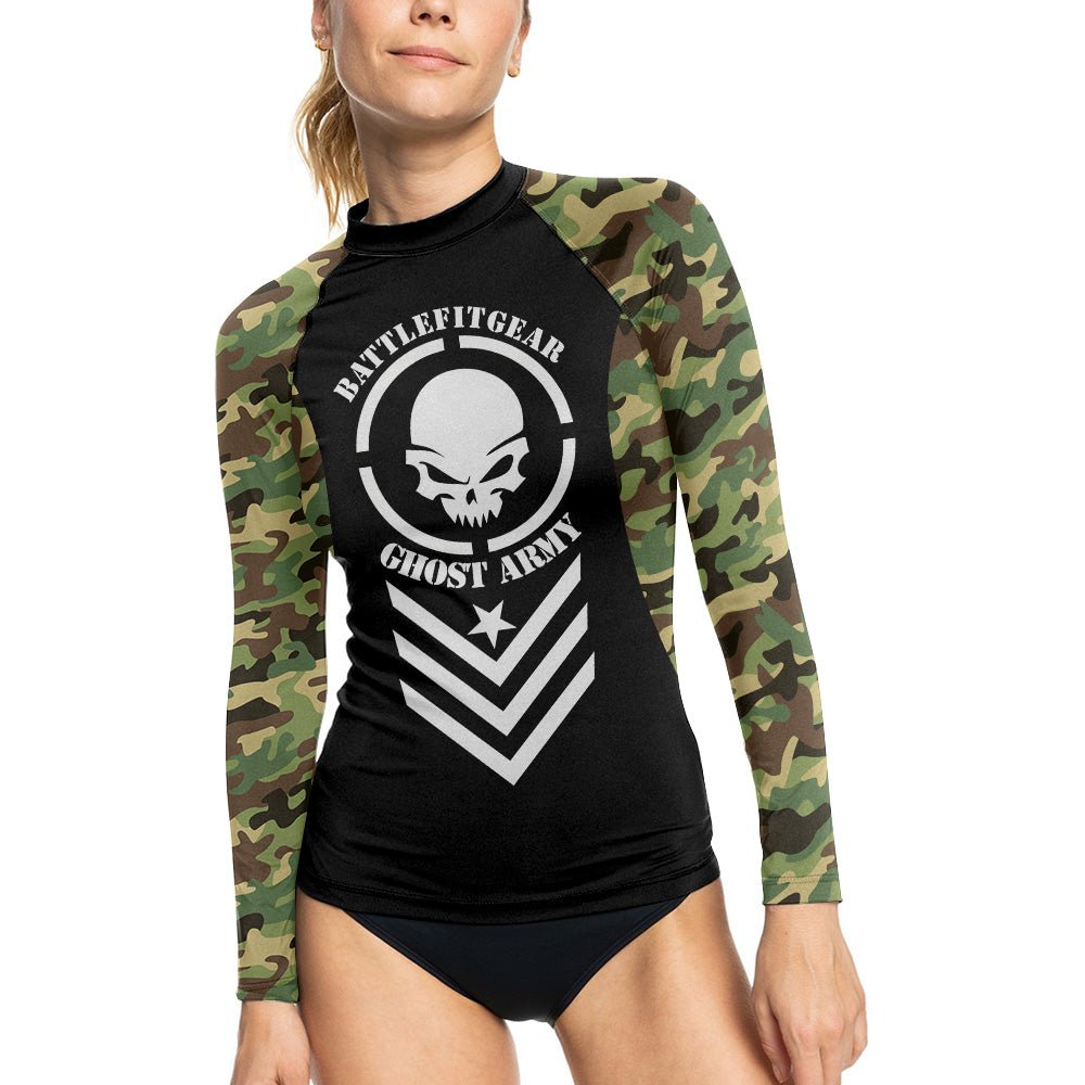 Ghost Army Women's Long Sleeve Rash Guard - BattleFitGear