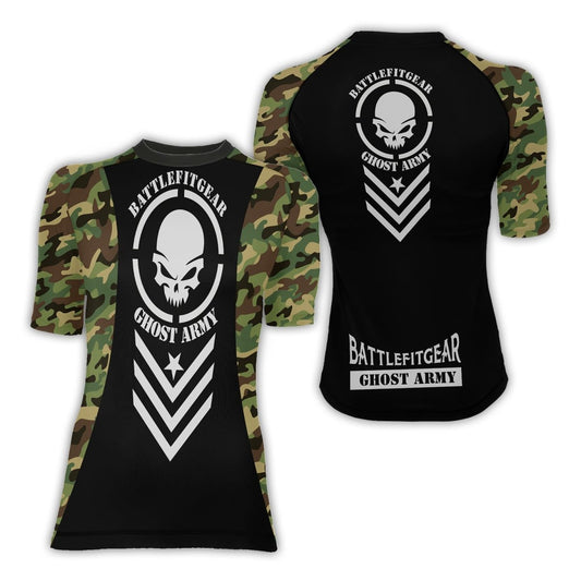 Ghost Army Women's Short Sleeve Rash Guard - BattleFitGear