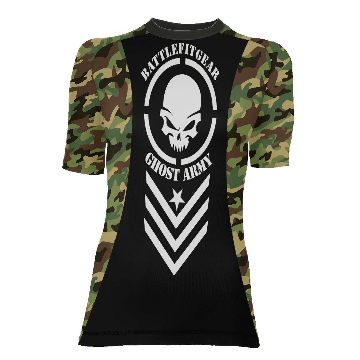 Ghost Army Women's Short Sleeve Rash Guard - BattleFitGear