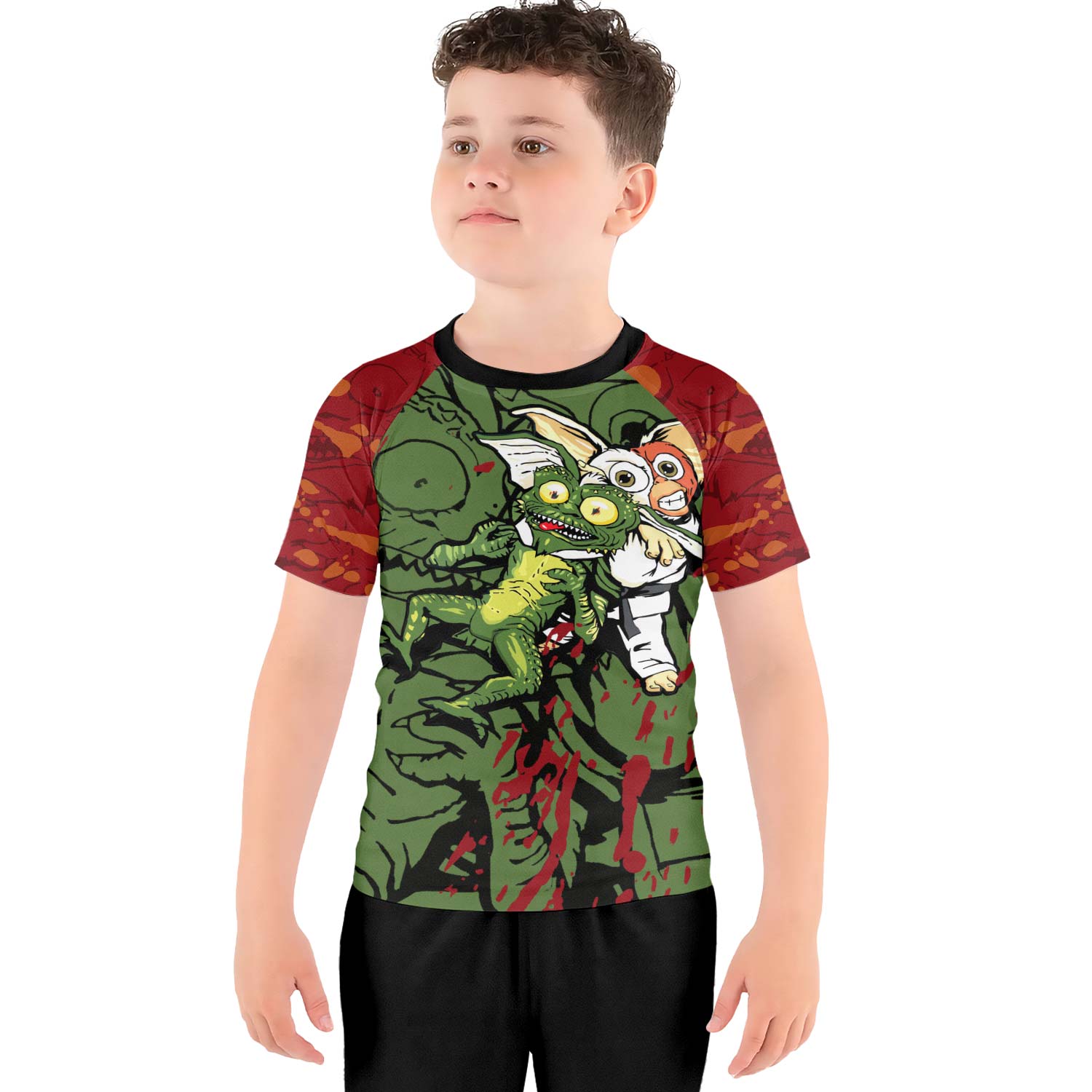 Gizmo Choking Gremlins Kids Rash Guard - BattleFitGear
