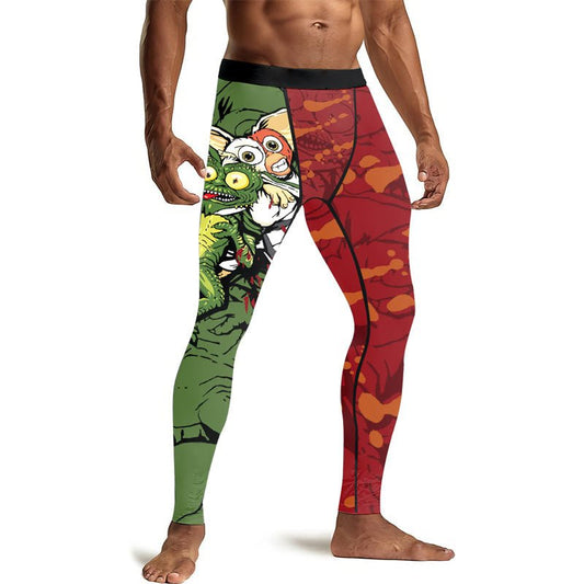 Gizmo Choking Gremlins Men's Compression Leggings - BattleFitGear