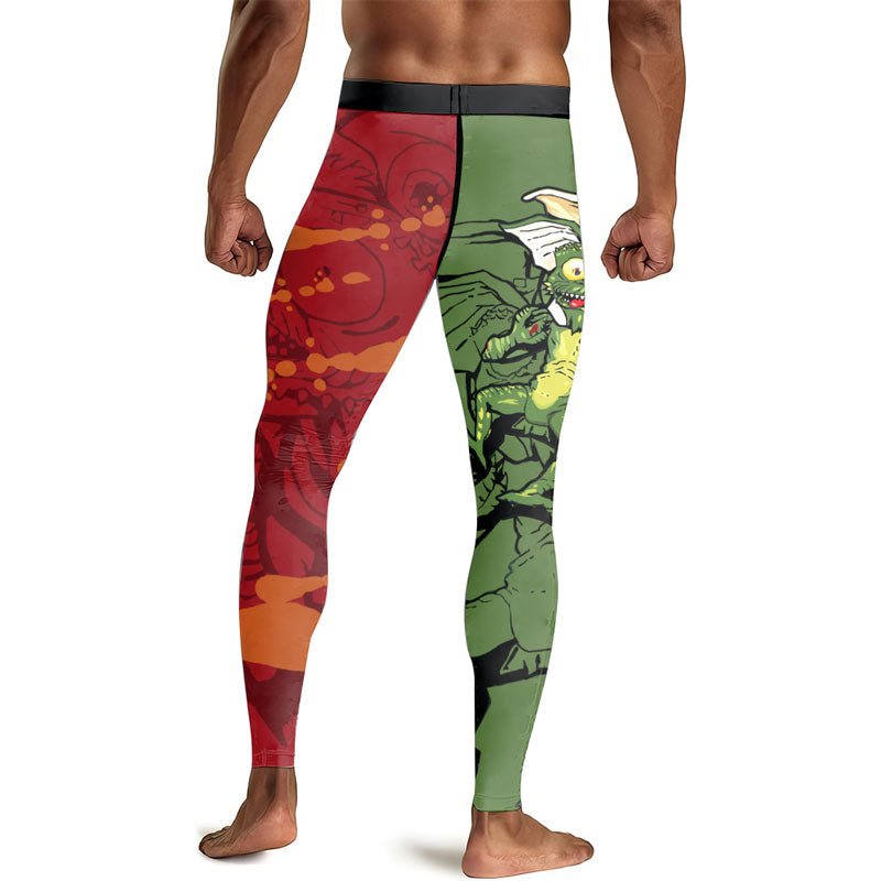 Gizmo Choking Gremlins Men's Compression Leggings - BattleFitGear