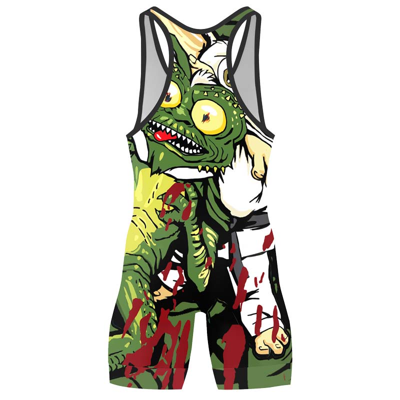 Gizmo Choking Gremlins Wrestling Singlets - BattleFitGear