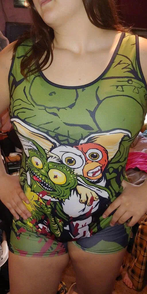 Gizmo Choking Gremlins Wrestling Singlets