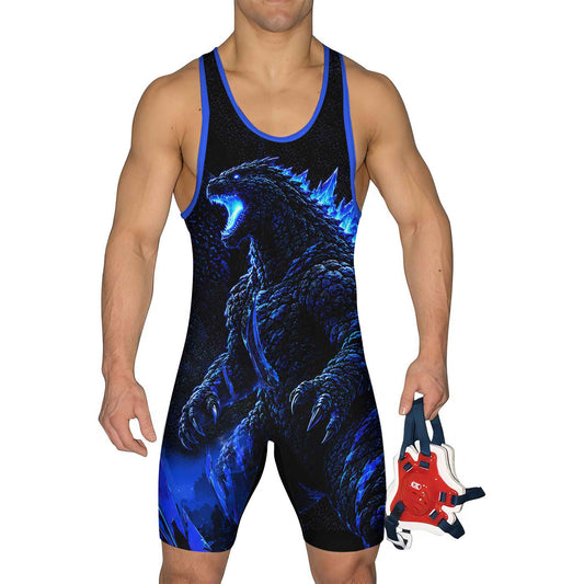 Godzilla Aura Wrestling Singlets