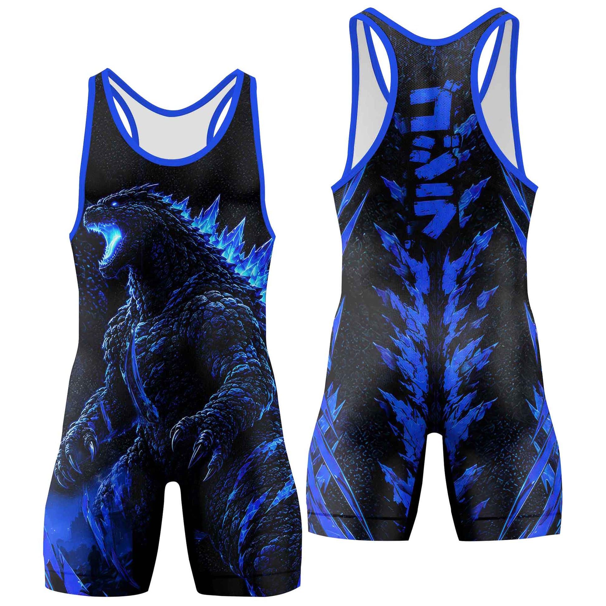 Godzilla Aura Wrestling Singlets