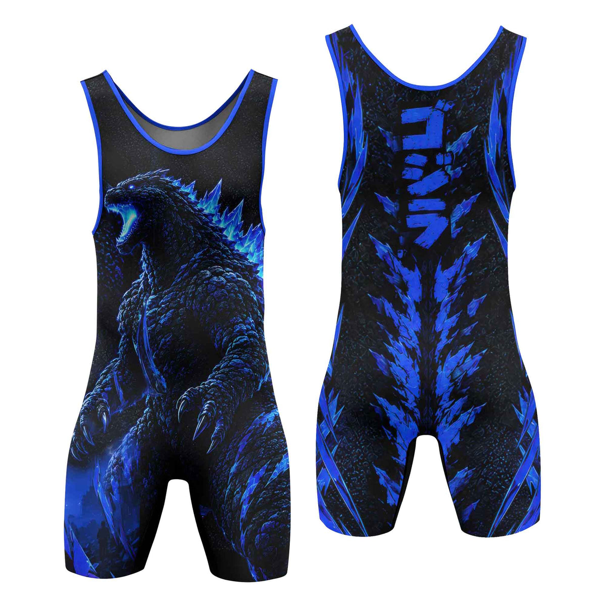 Godzilla Aura Wrestling Singlets