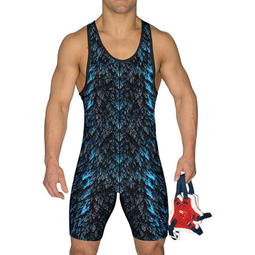 Godzilla Skin Wrestling Singlets