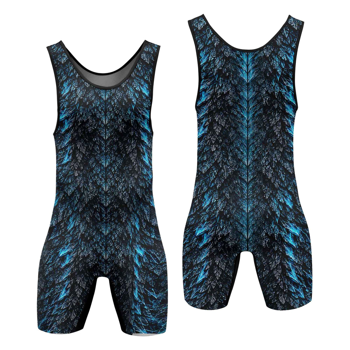 Godzilla Skin Wrestling Singlets