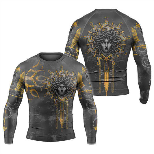 Gorgon Monstrous Sisters Men's Long Sleeve Rash Guard