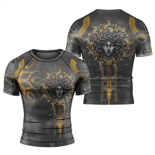 Gorgon Monstrous Sisters Men's Short Sleeve Rash Guard