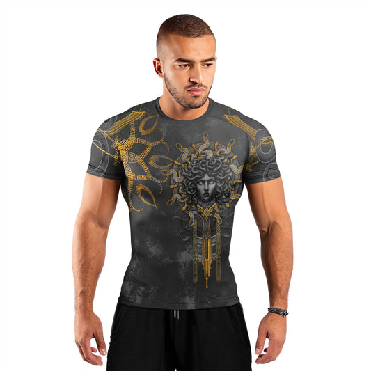 Gorgon Monstrous Sisters Men's Short Sleeve Rash Guard