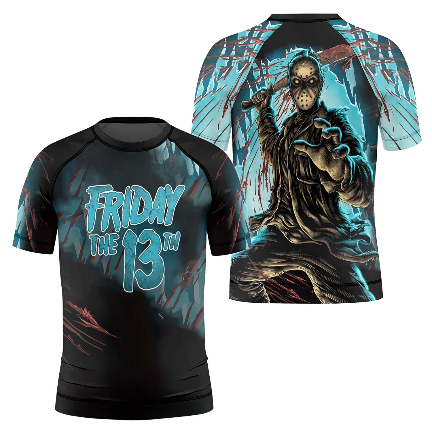 Grim Reaper Jason Voorhees Kids Rash Guard - BattleFitGear