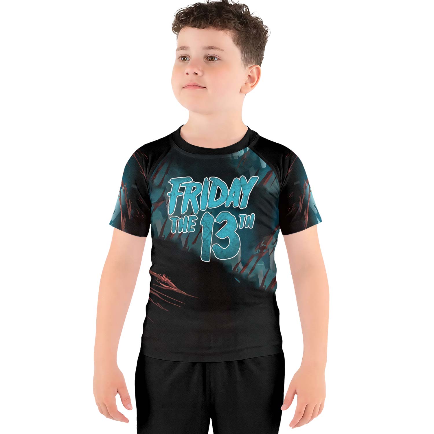 Grim Reaper Jason Voorhees Kids Rash Guard - BattleFitGear