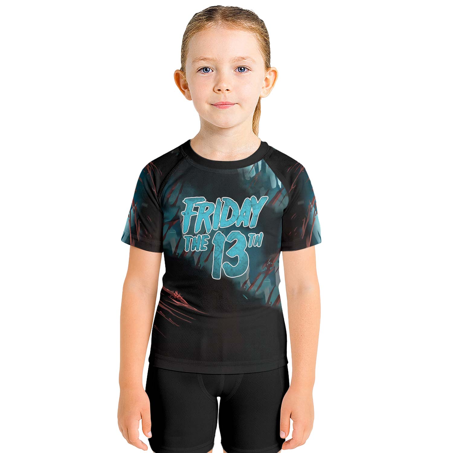Grim Reaper Jason Voorhees Kids Rash Guard - BattleFitGear