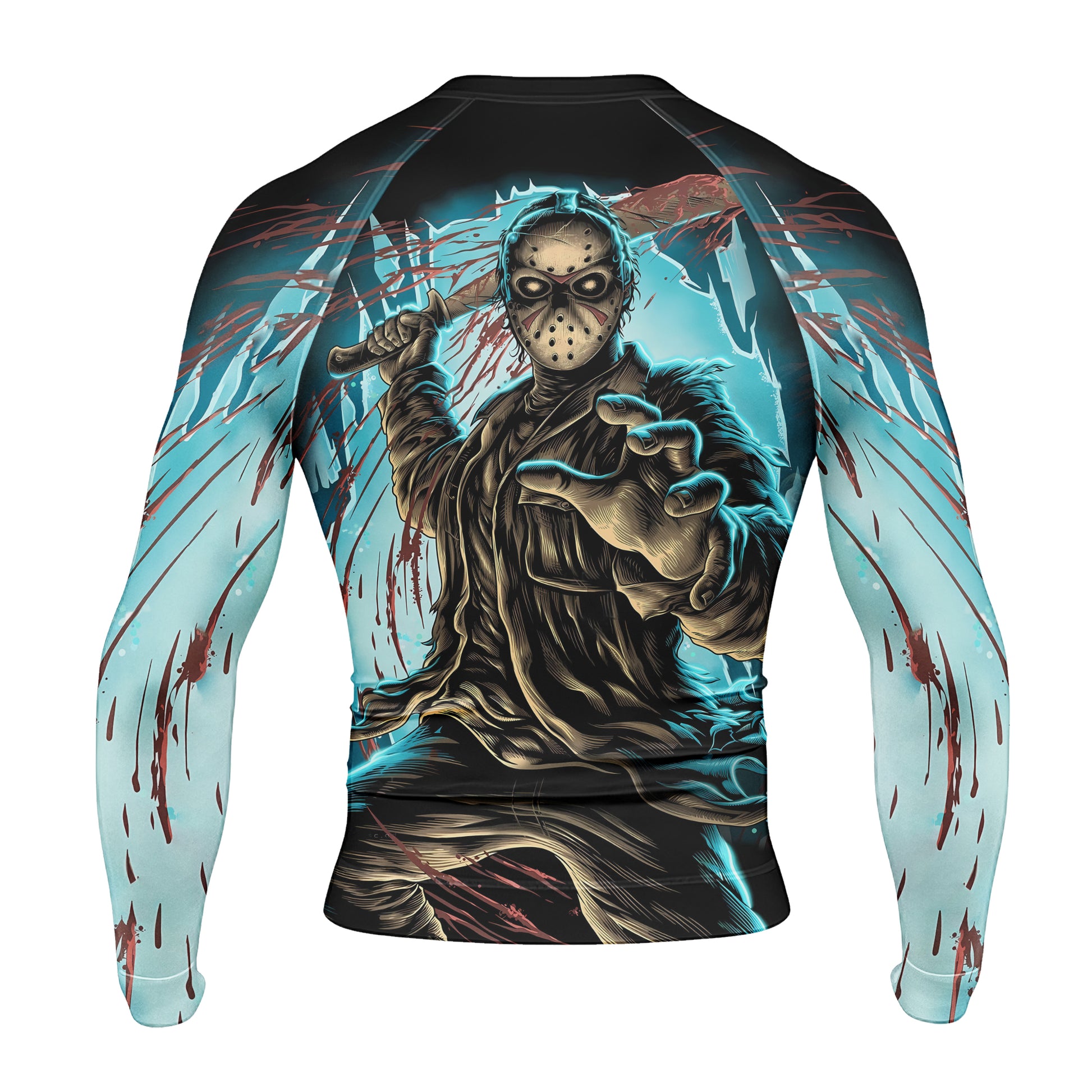 Grim Reaper Jason Voorhees Men's Long Sleeve Rash Guard