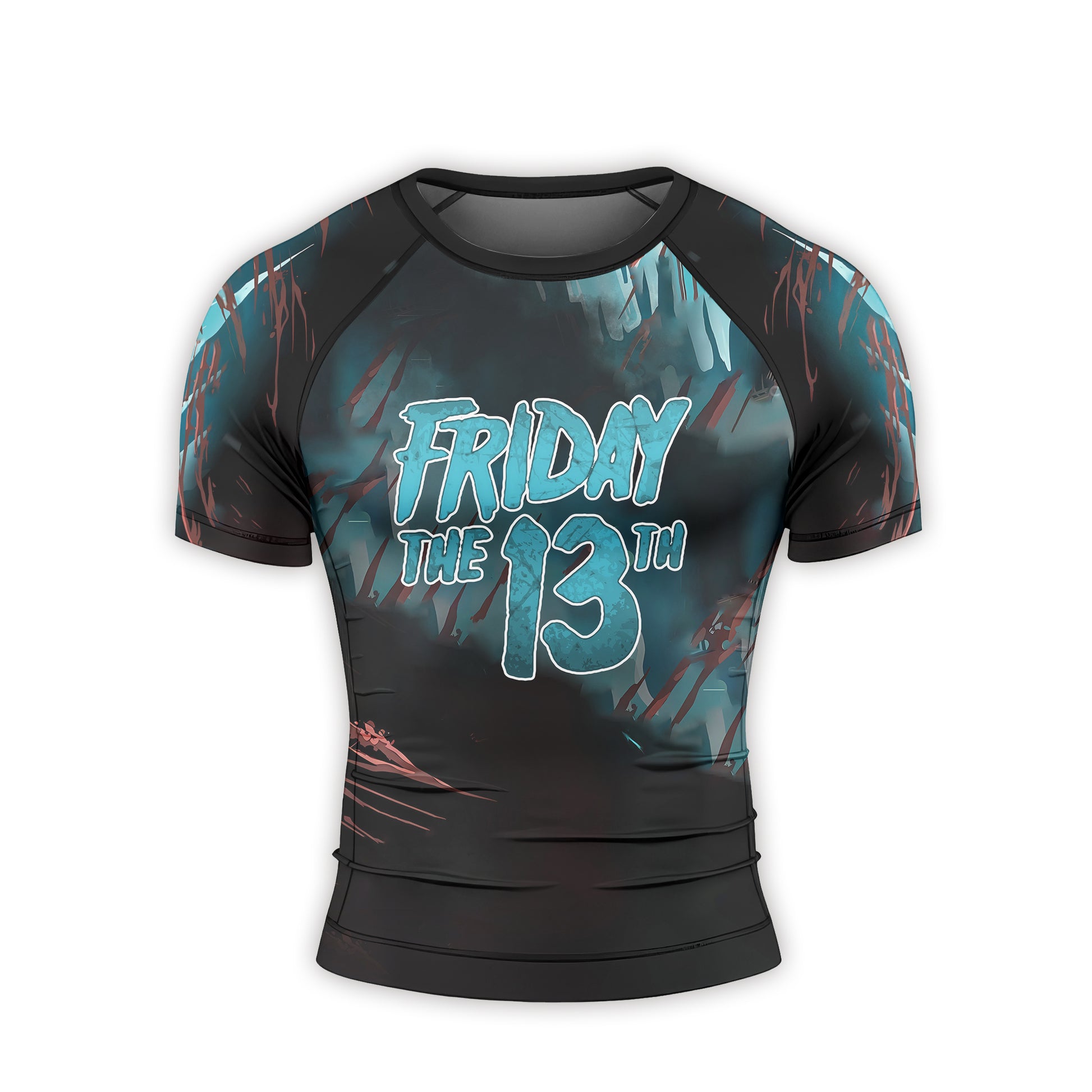 Grim Reaper Jason Voorhees Men's Short Sleeve Rash Guard