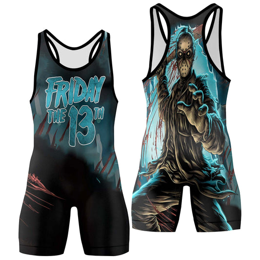 Grim Reaper Jason Voorhees Wrestling Singlets