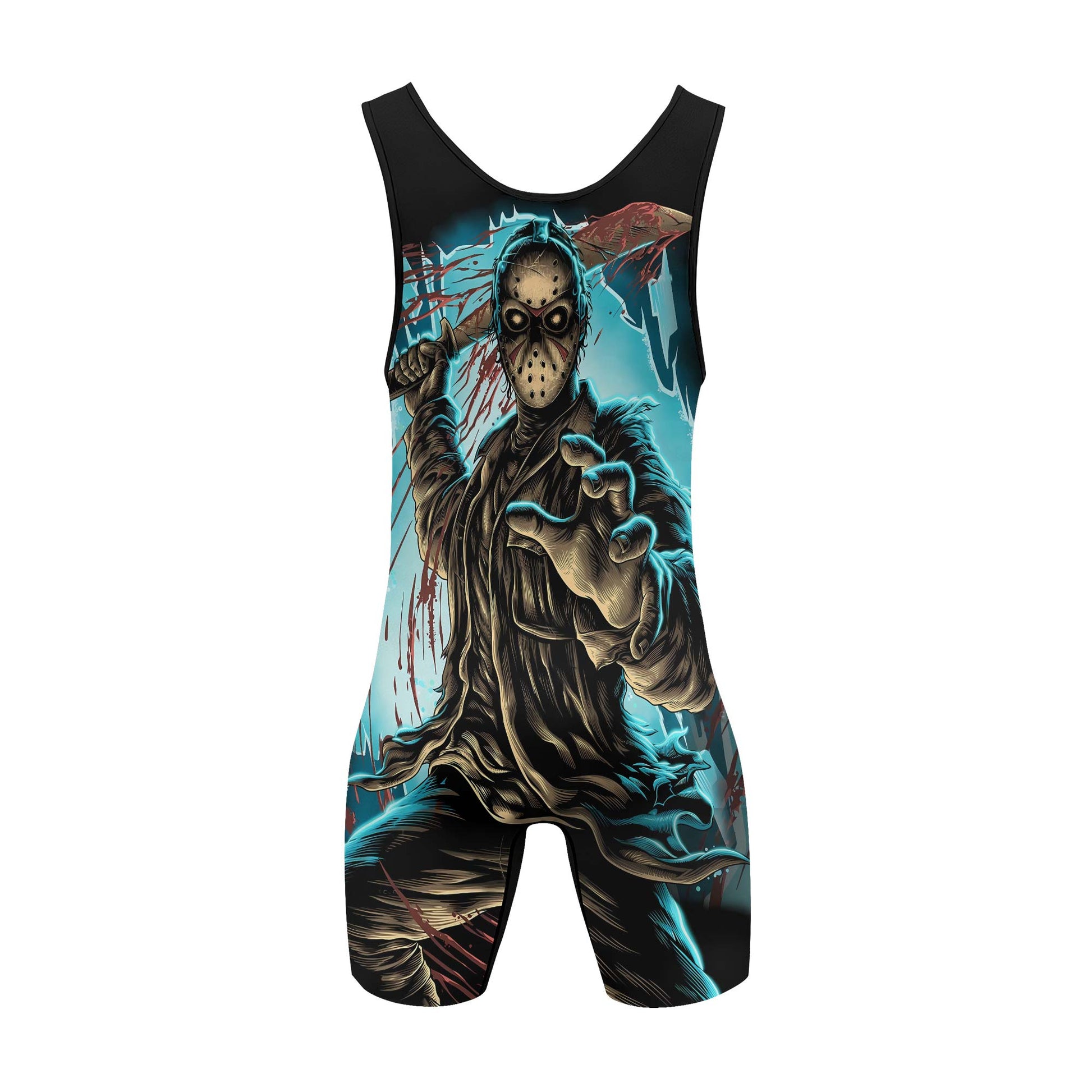 Grim Reaper Jason Voorhees Wrestling Singlets