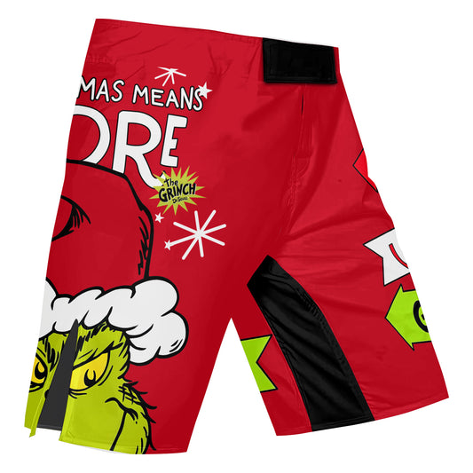 Grinch Christmas Mean More Fight Shorts