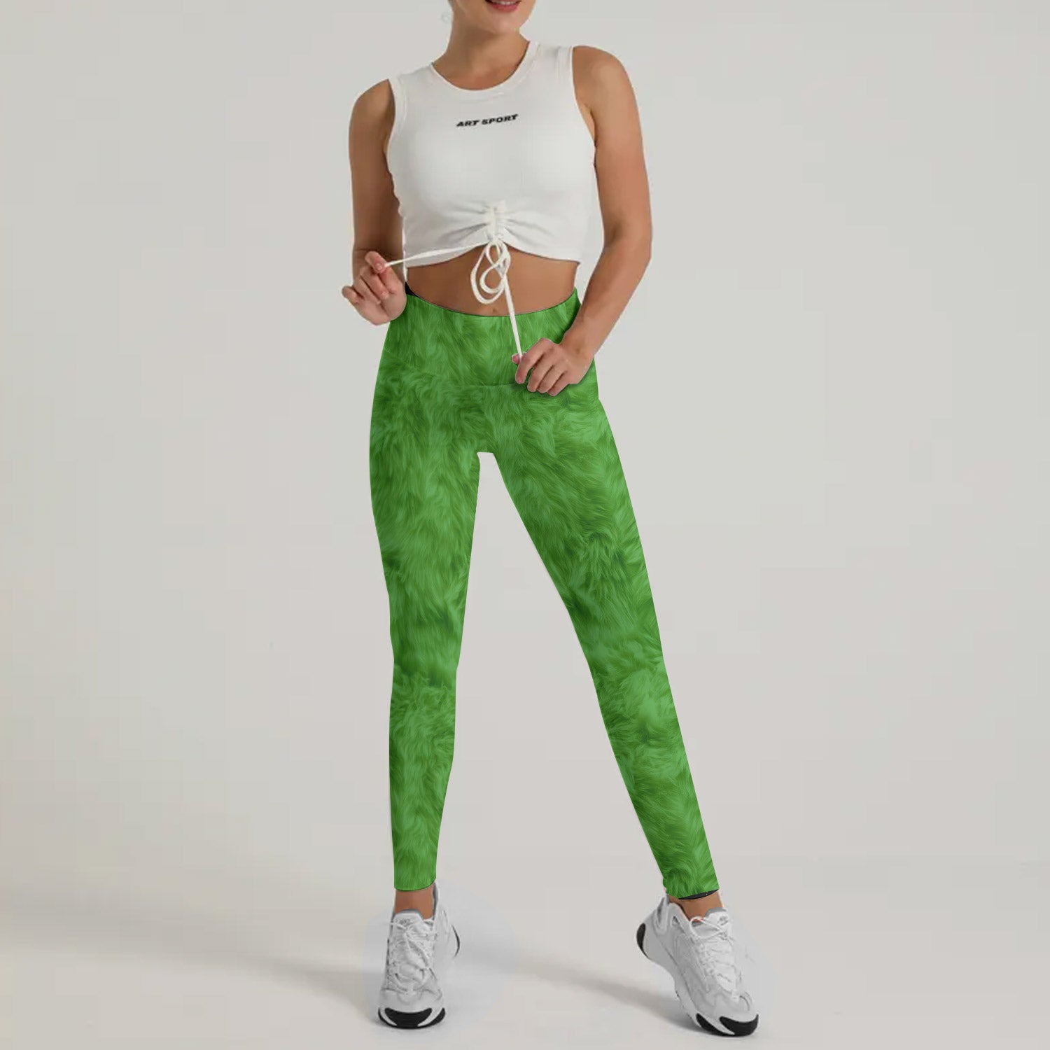 Grinch Claus Leggings