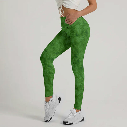 Grinch Claus Leggings