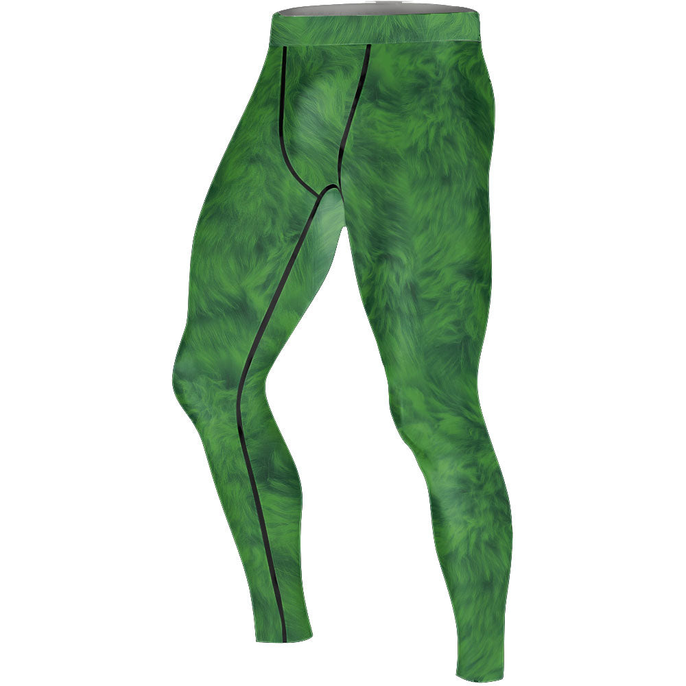 Grinch Claus Men's Compression Leggings