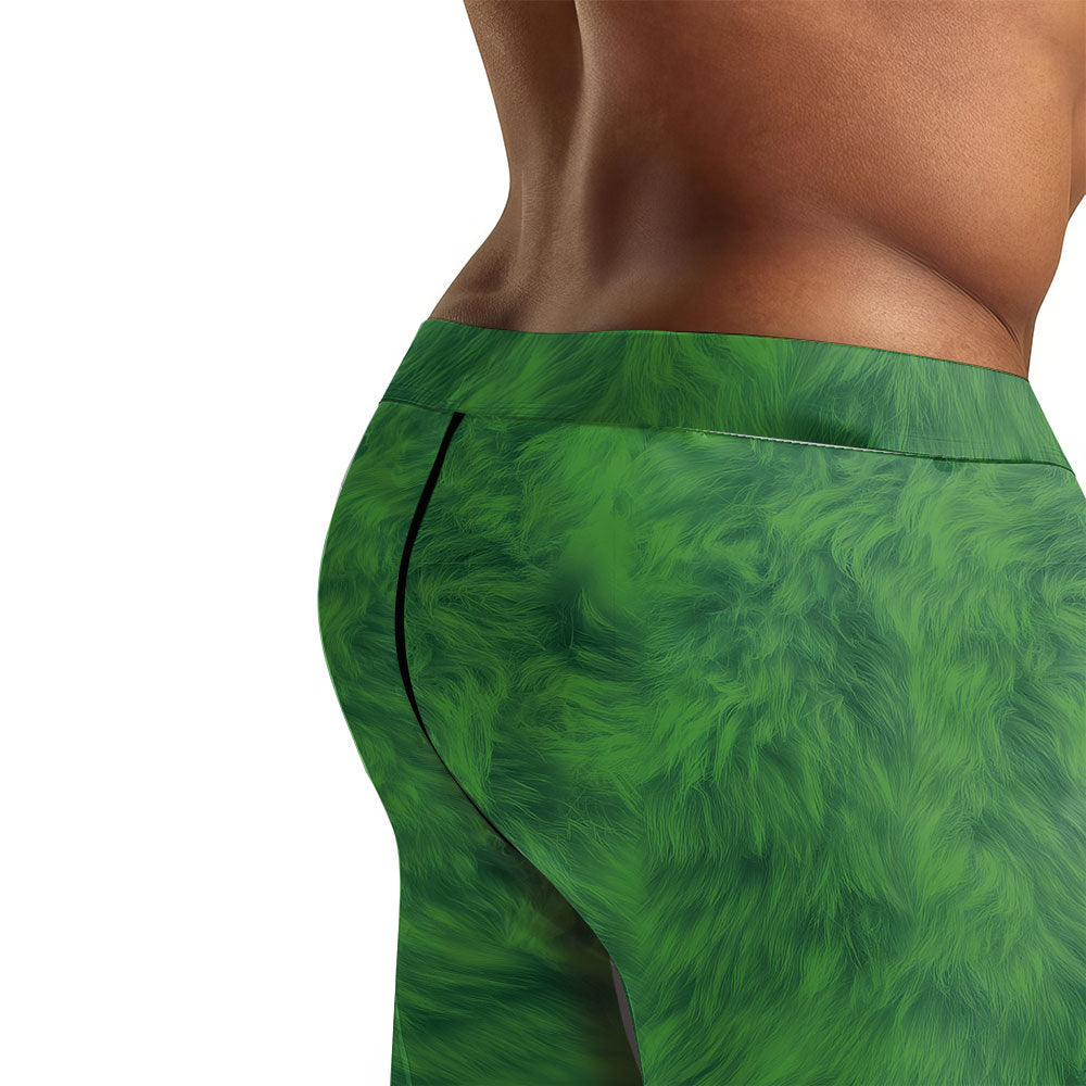 Grinch Claus Men's Compression Leggings