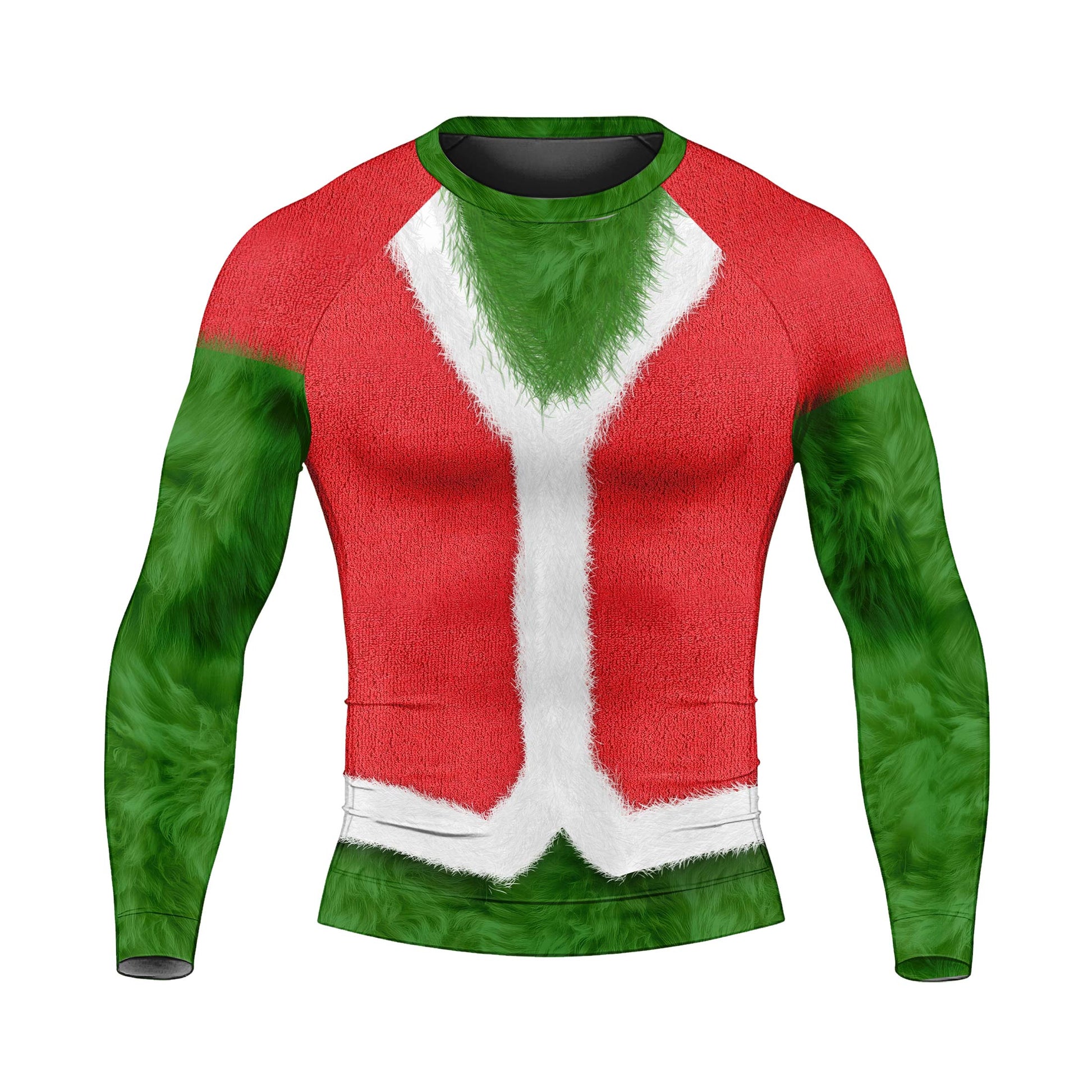 Grinch Claus Men's Long Sleeve Rash Guard