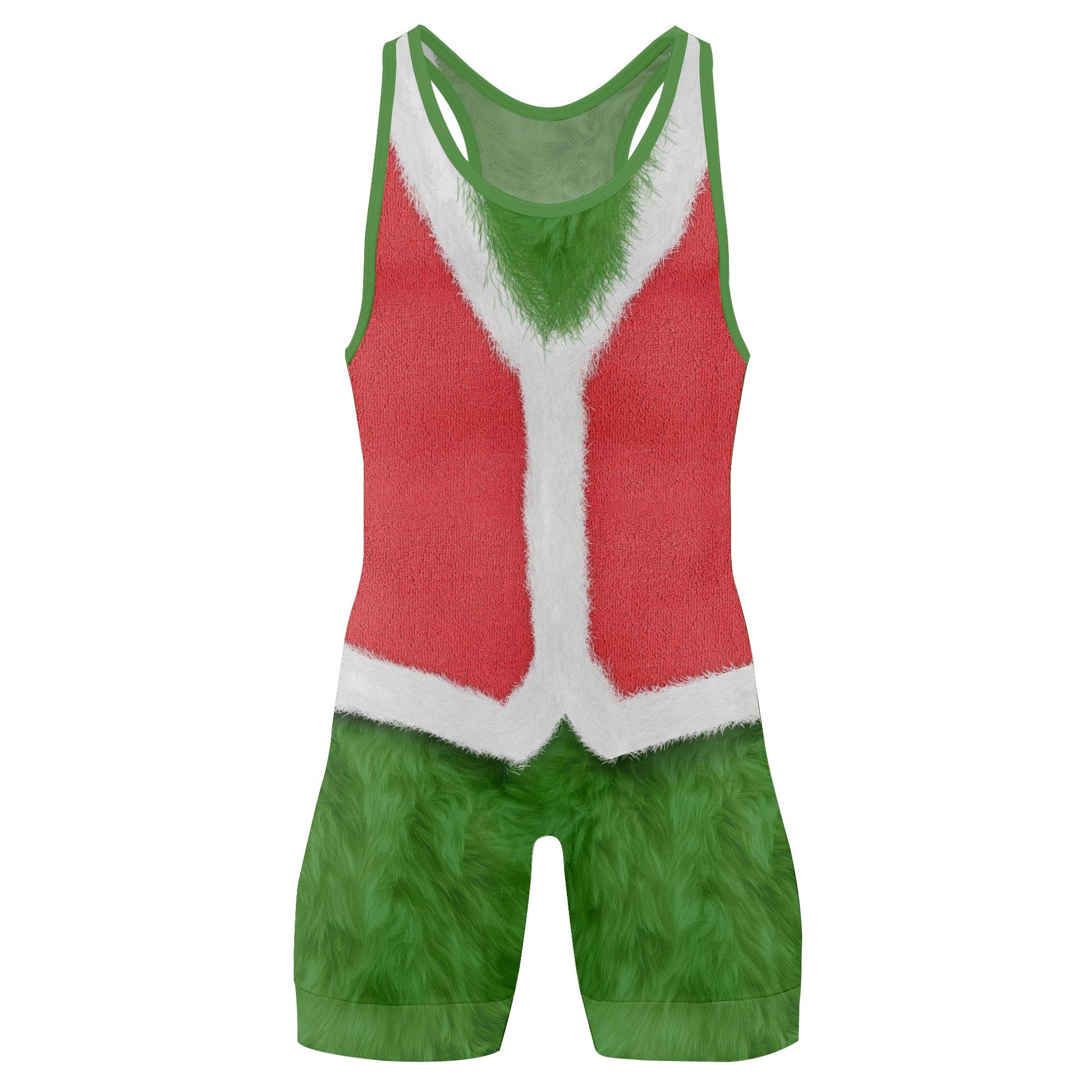 Grinch Claus Wrestling Singlets