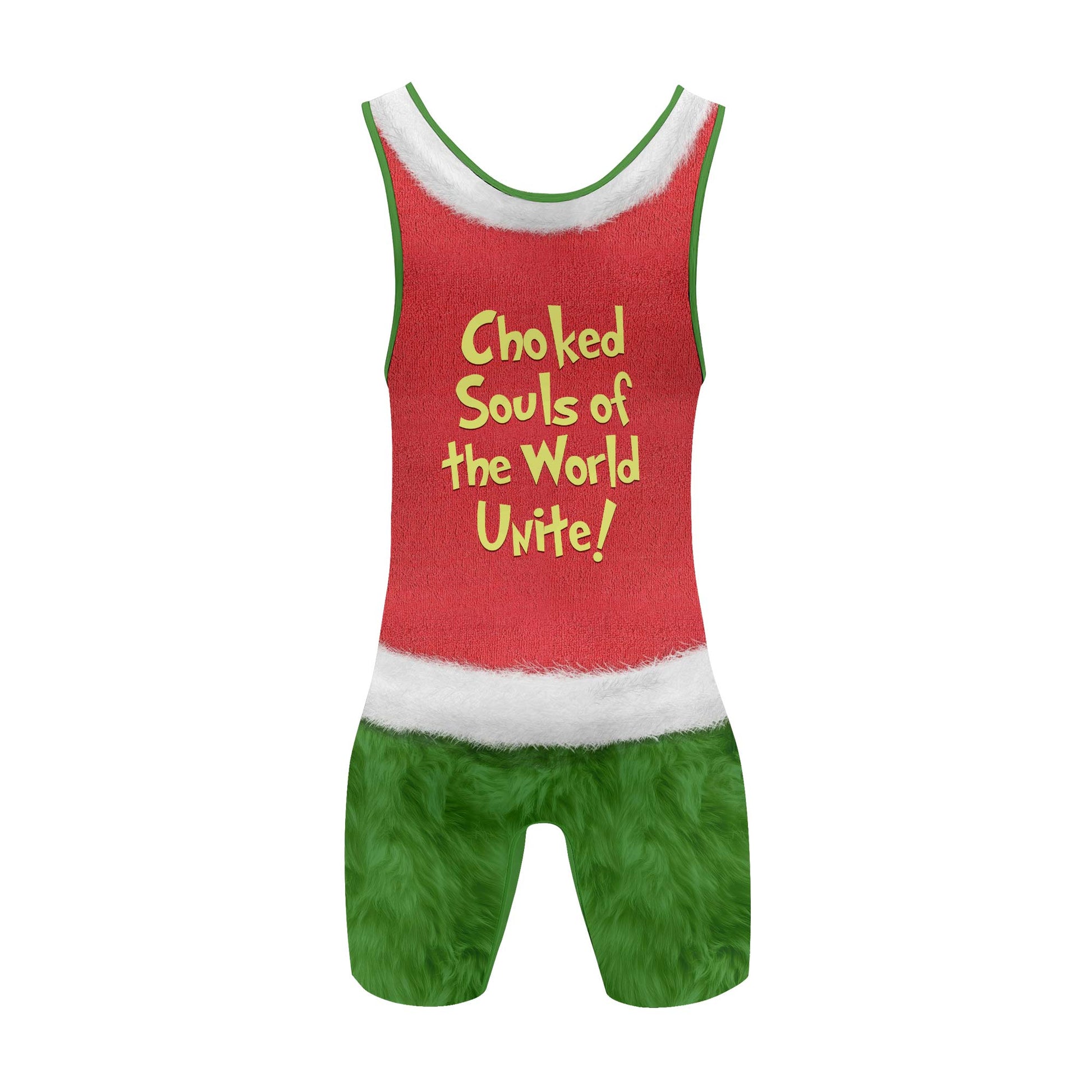 Grinch Claus Wrestling Singlets