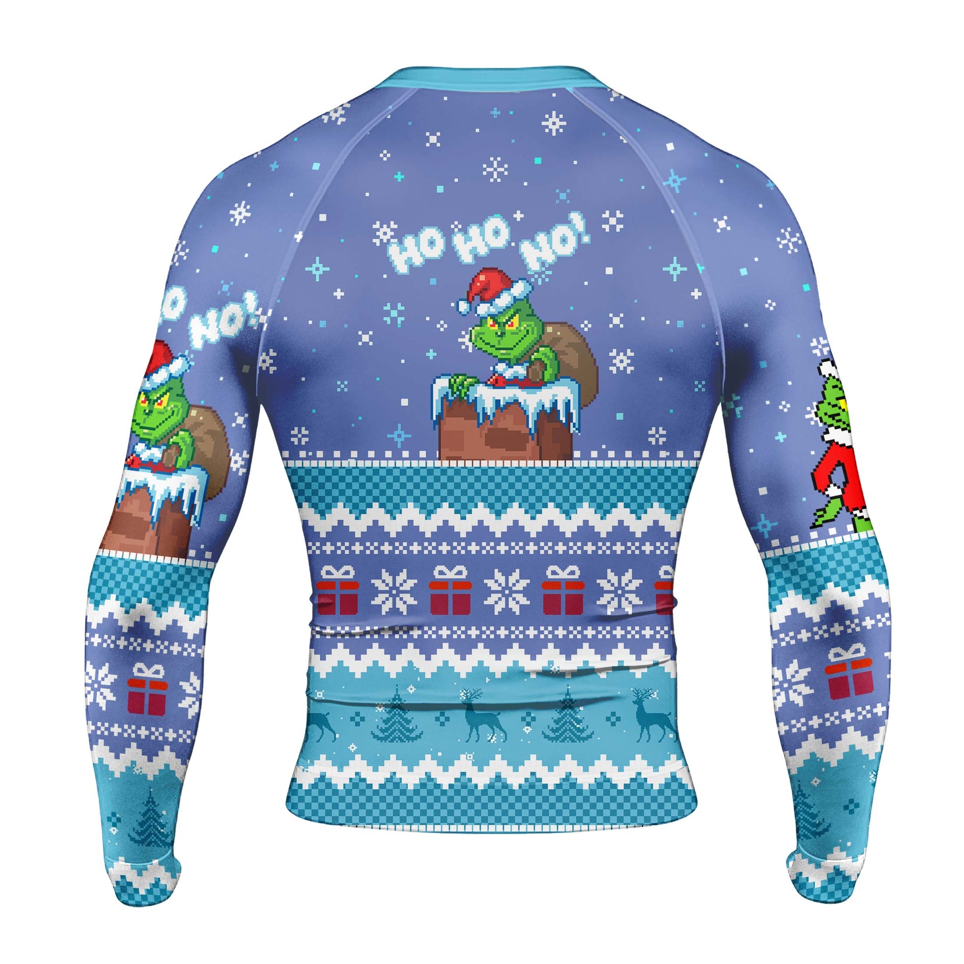 Grinch Cuddly Men's Long Sleeve Rash Guard