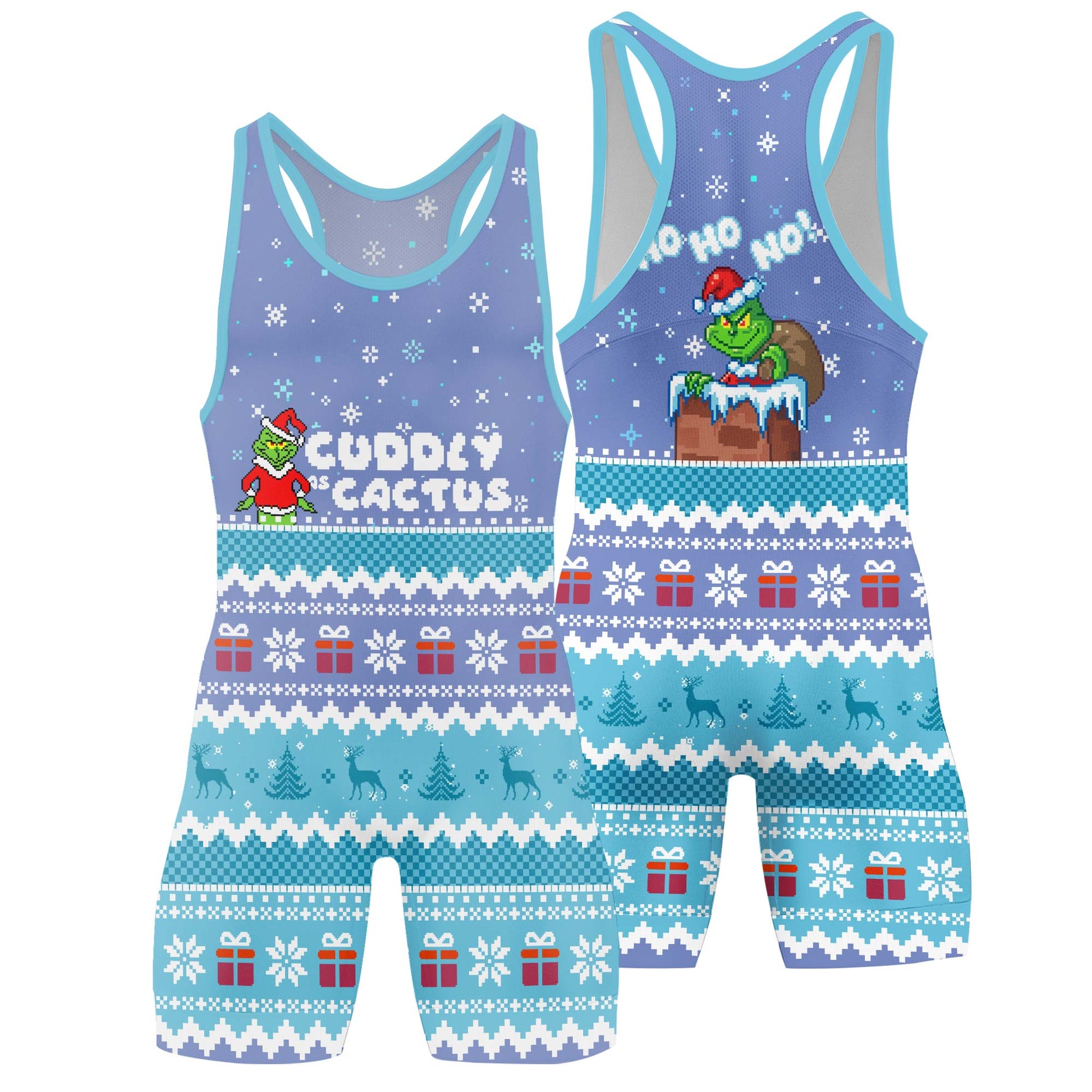 Grinch Cuddly Wrestling Singlets
