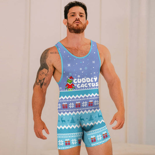 Grinch Cuddly Wrestling Singlets