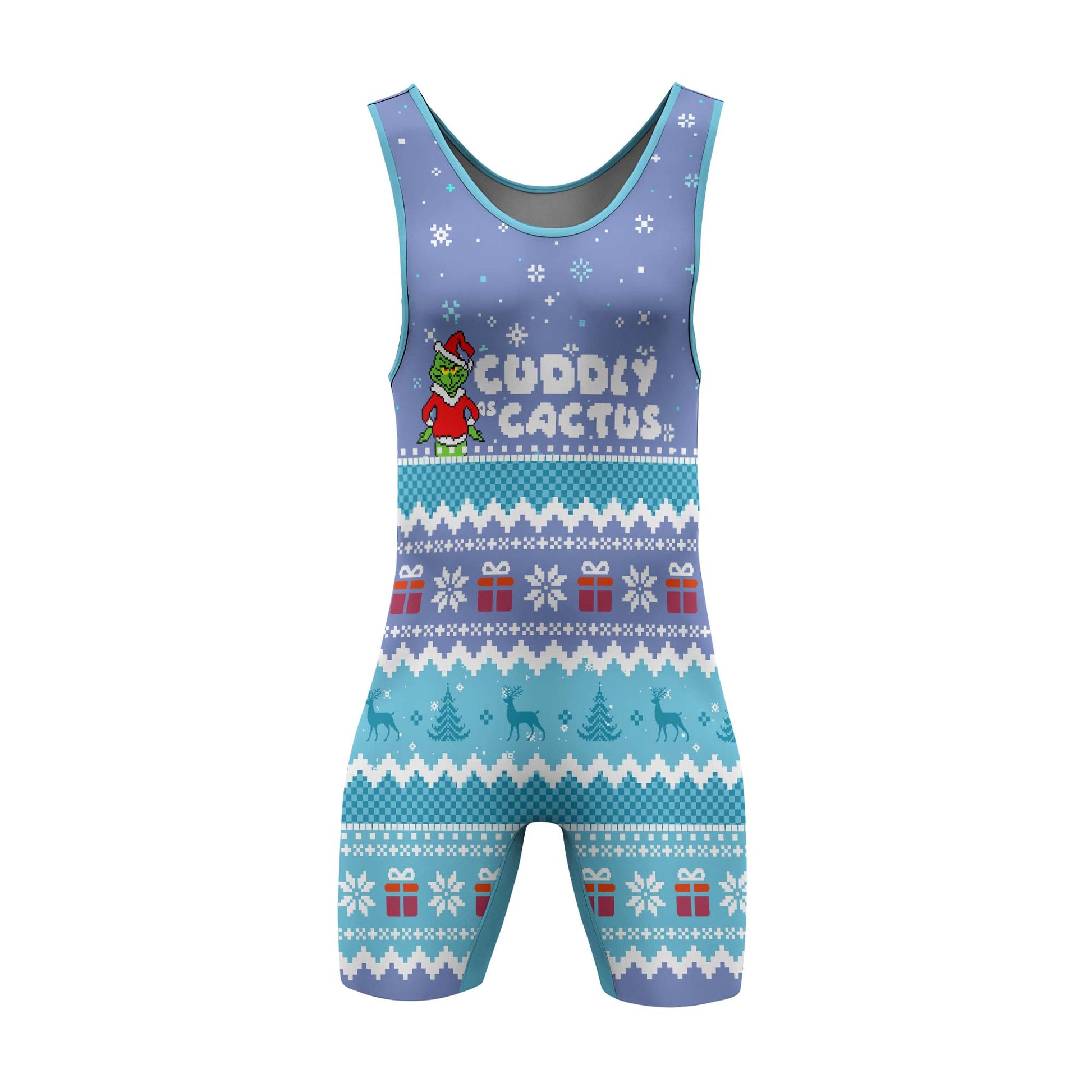 Grinch Cuddly Wrestling Singlets