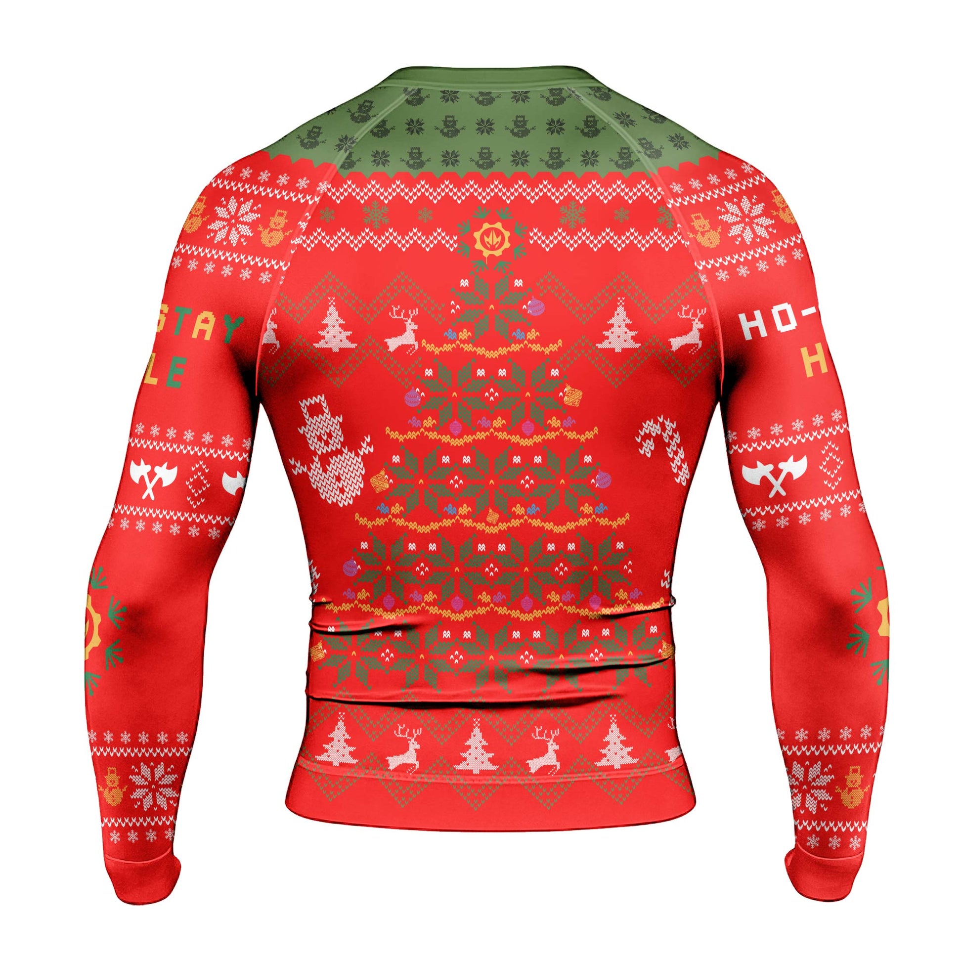 Grinch Jiu Jitsu Men's Long Sleeve Rash Guard