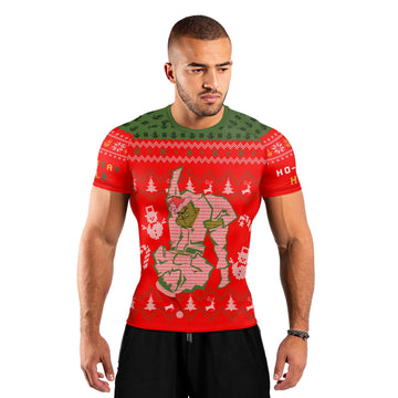 Grinch Jiu Jitsu Men's Short Sleeve Rash Guard