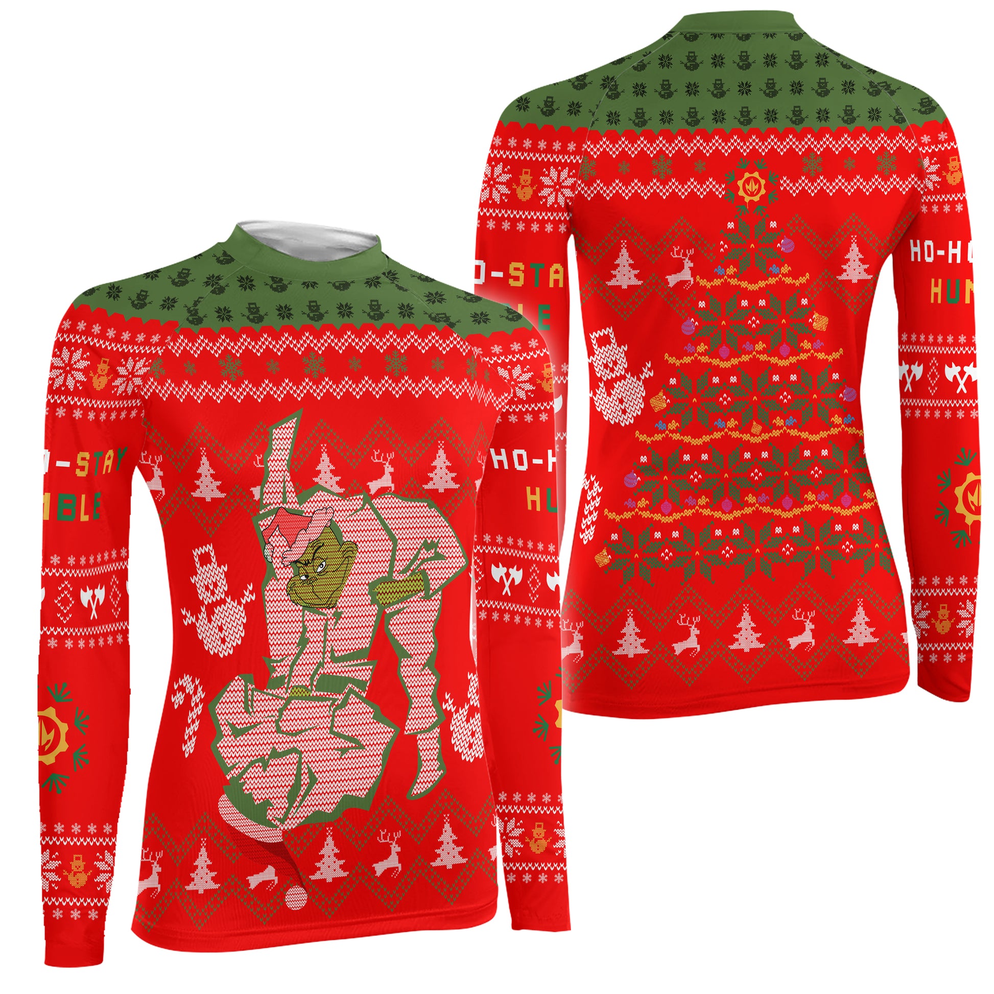 Grinch Jiu Jitsu Women's Long Sleeve Rash Guard