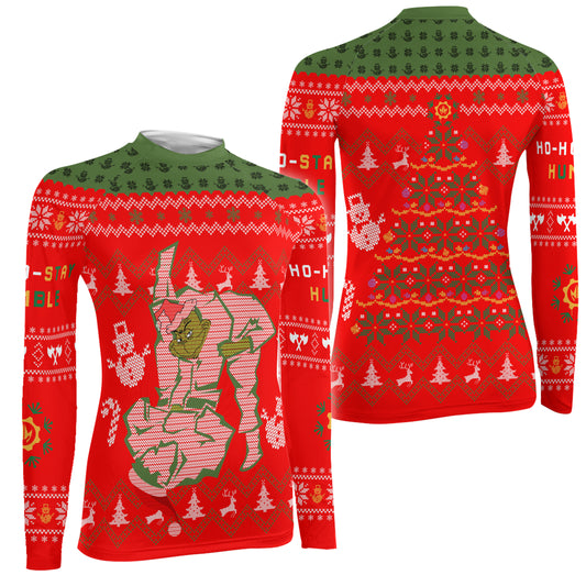 Grinch Jiu Jitsu Women's Long Sleeve Rash Guard