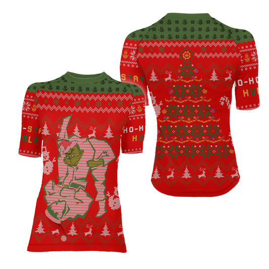 Grinch Jiu Jitsu Women's Short Sleeve Rash Guard